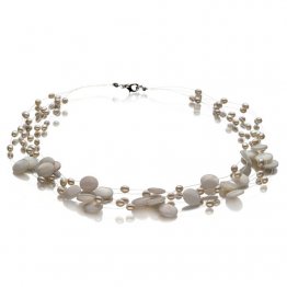 Colier Keita cu Perle de Cultură - Calitate A 4-10mm