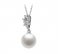 Pandantiv Snow cu Perlă Albă de Cultură Calitate AAAA 10-11mm