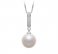 Pandantiv Talitha cu Perlă Albă de Cultură de Calitate AAAA 10-11mm
